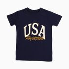 Boys' Half Sleeves T-Shirt, Navy Blue, small image number null
