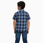 Boys' Casual Shirt, Mid Blue, small image number null