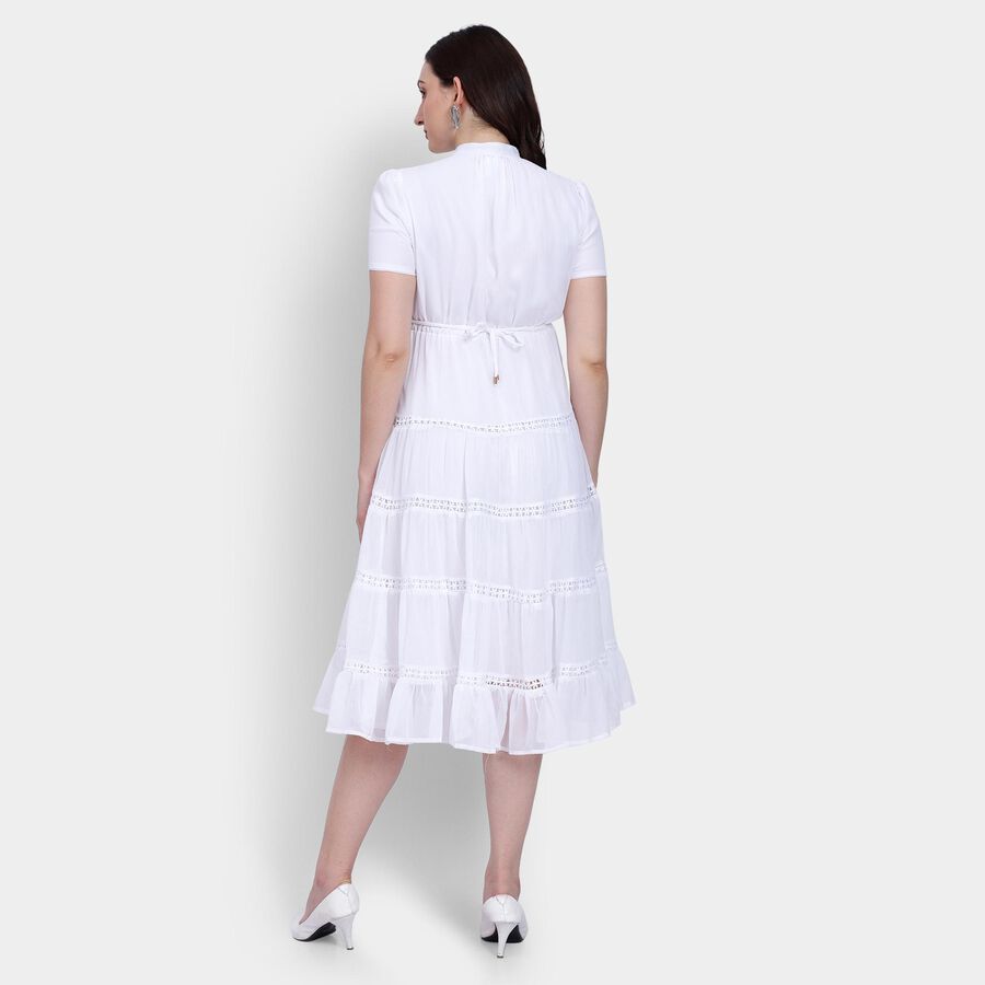 Ladies' Dress , ऑफ व्हाइट, large image number null