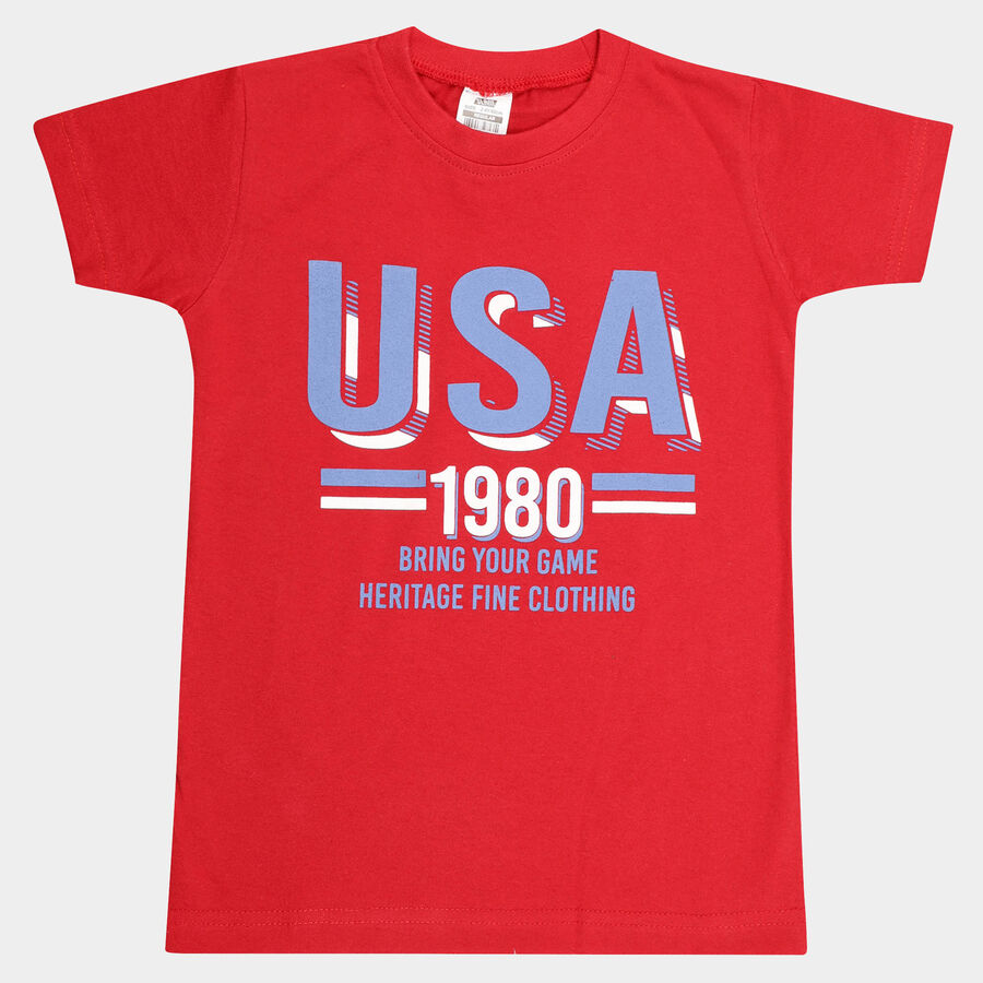 Boys T-Shirt, Red, large image number null