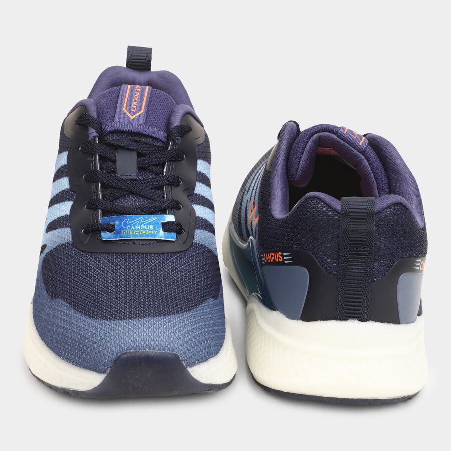 Mens Athleisure Sports Shoes, Navy Blue, large image number null