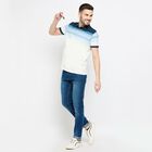 Men's Collared Half Sleeves T-Shirt , Mid Blue, small image number null