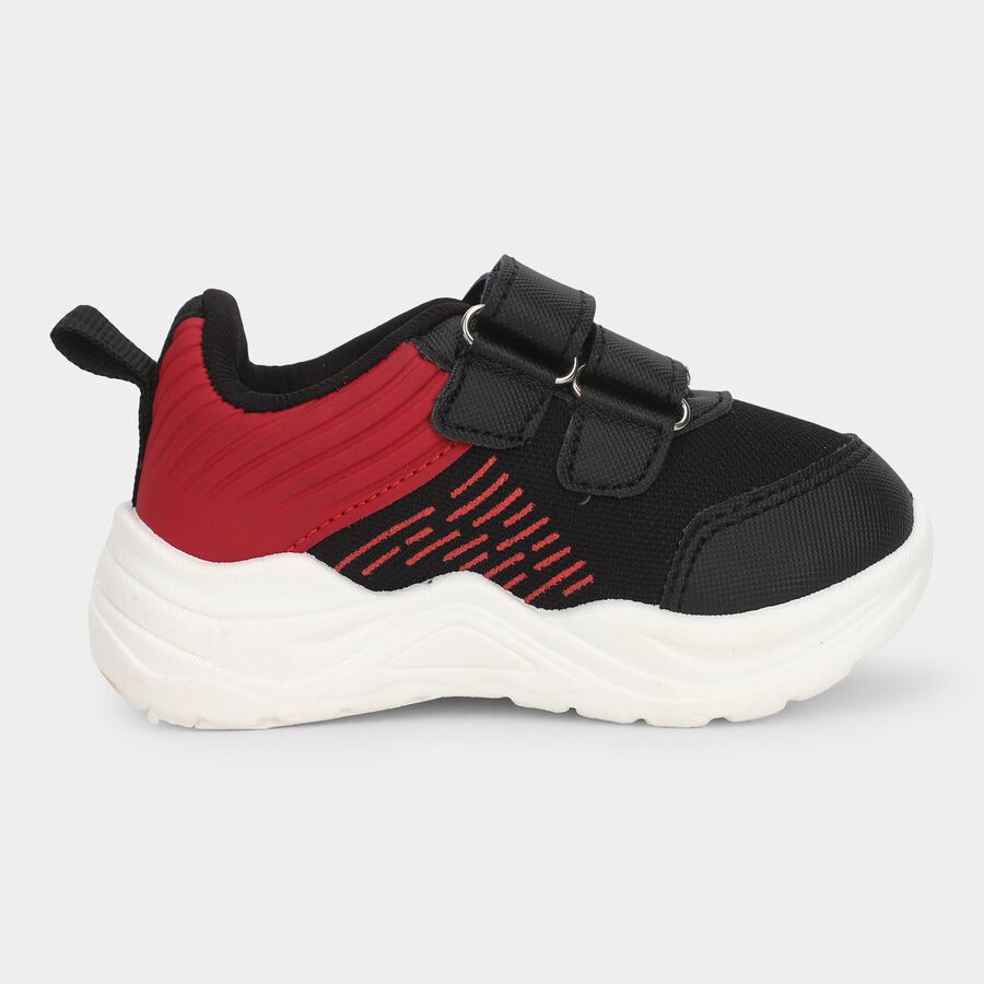 Boys' Lace Up Shoes, Black, large image number null