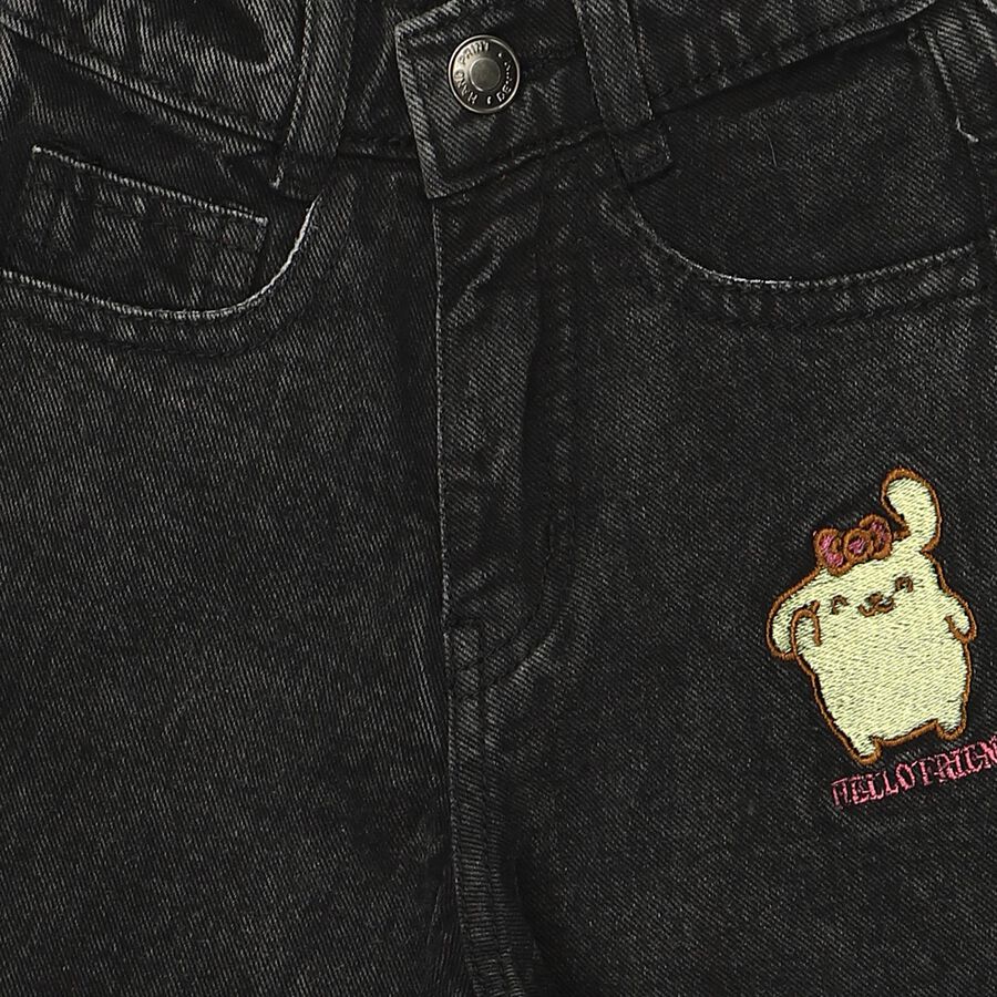 Girls' Jeans, Black, large