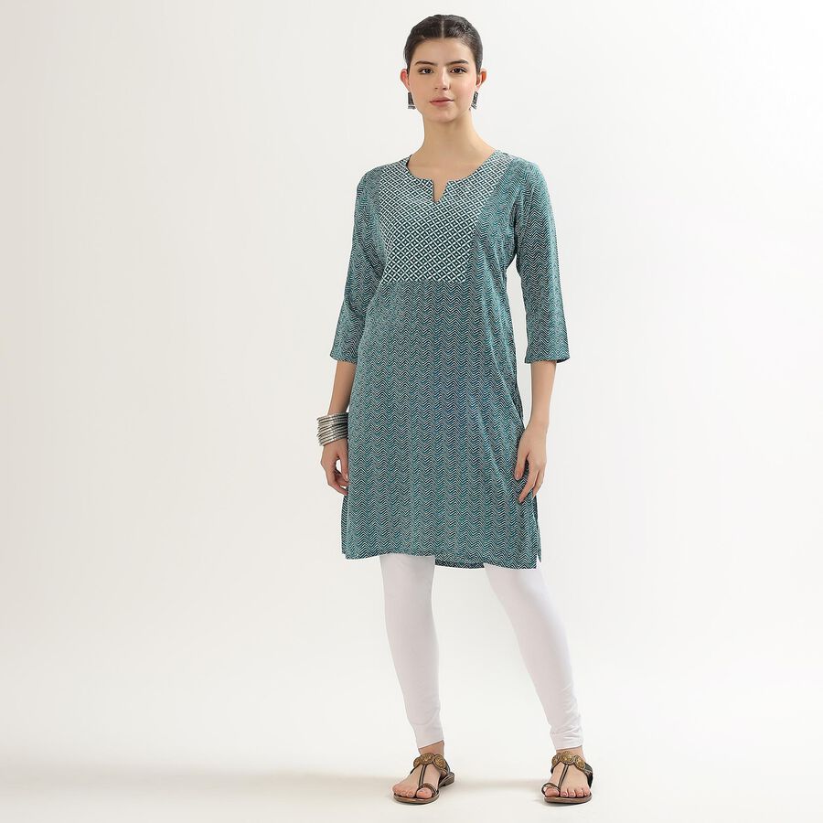 Ladies' Kurta , गहरा हरा, large image number null