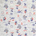 Infants Cotton Printed Baba Suit, Navy Blue, small image number null