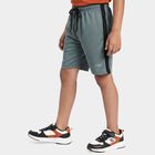 Boys Green Regular Fit Athletic Bermuda Shorts, हल्का हरा, small