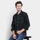 Men's 100% Cotton Casual Shirt , काला, small image number null