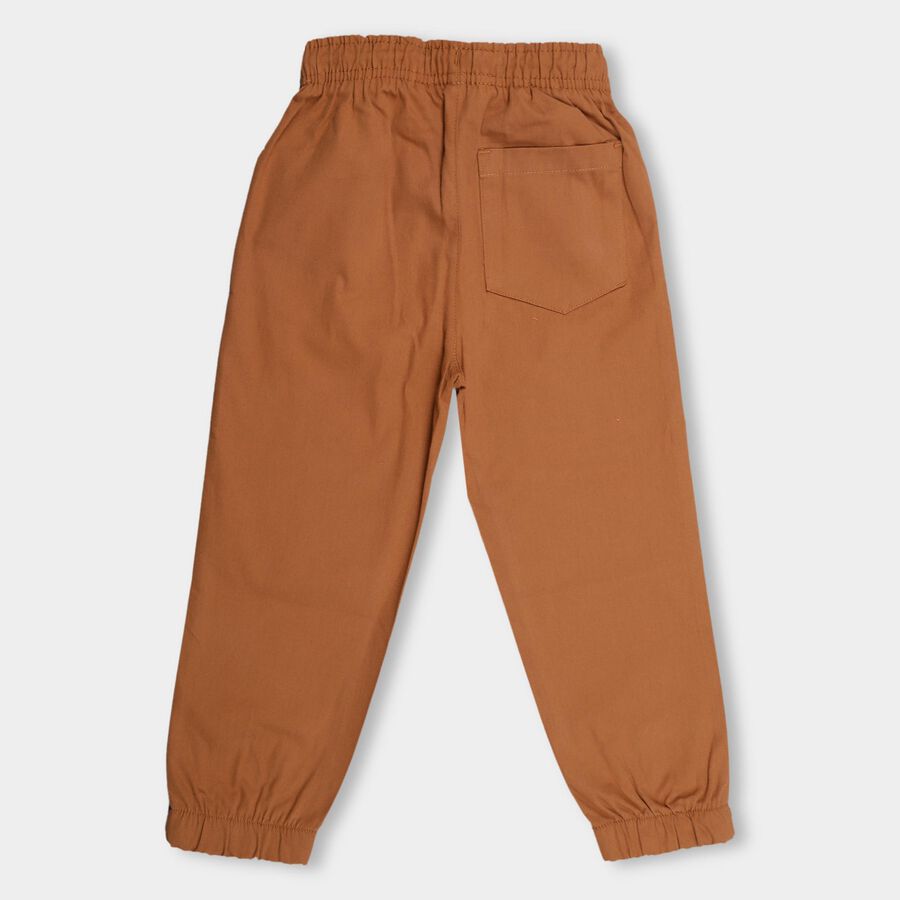 Boys' 100% Cotton Basic Five Pockets Trouser , Brown, large image number null