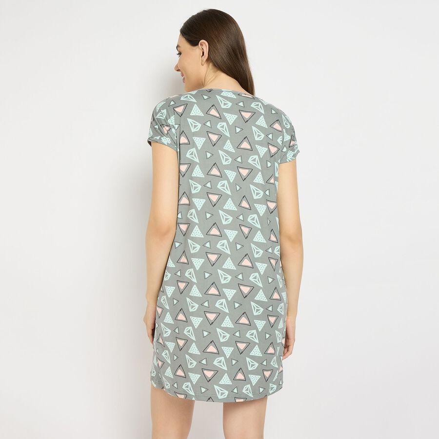 Ladies' Nighty, हल्का ग्रे, large image number null