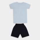 Boys' 100% Cotton Knit Baba Suit , Light Blue, small image number null