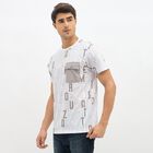Men's Round Neck Half Sleeves T-Shirt, सफ़ेद, small image number null