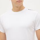 Men's Bright Snow White Crew Neck Athleisure Drifit T-Shirt, सफ़ेद, small