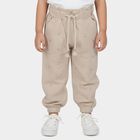 Girls Beige Embellished Cotton Blend Pyjama, Beige, small