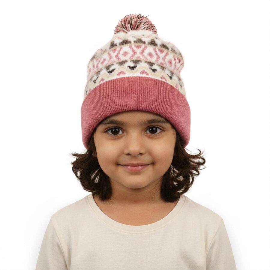 Infants' Winter Cap, Light Pink, large image number null
