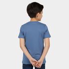 Boys' Half Sleeves T-Shirt, Mid Blue, small