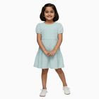 Girls' Frock, हल्का हरा, small image number null