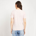 Cotton Round Neck T-Shirt, हल्का गुलाबी, small image number null