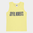 Boys Round Neck T-Shirt, Yellow, small image number null