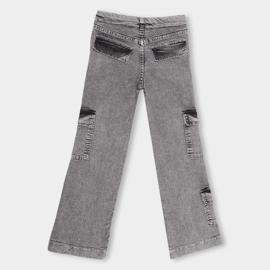 Girls' Jeans, Light Grey, large image number null