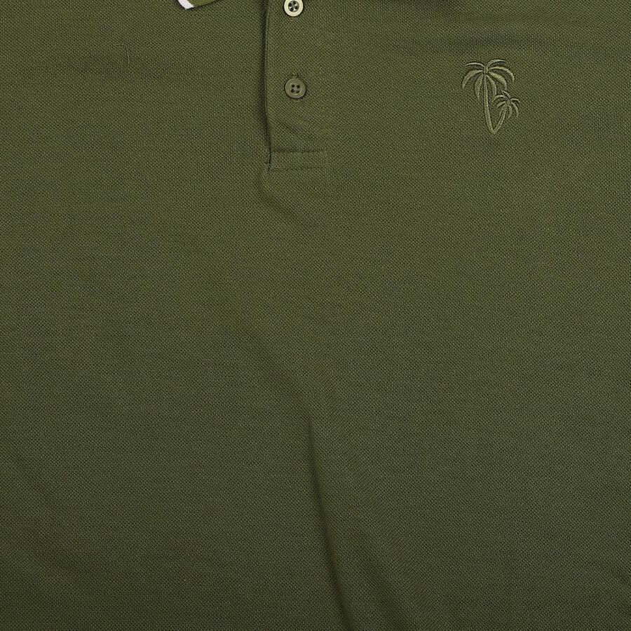 Boys Olive Green Solid Half Sleeve Boys T-Shirt, ओलिव, large