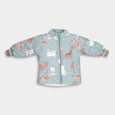 Infants Light Sage Green Zip Casual Jacket