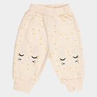 Infants Cream Polka Dot Embroidered Cotton Blend Pyjama, Peach, small image number null