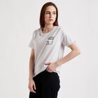 Round Neck T-Shirt, Ecru Melange, small image number null