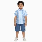 Boys' Woven Baba Suit, हल्का नीला, small image number null