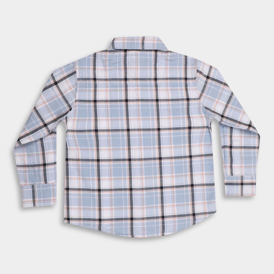 Boy's 100% Cotton Casual Shirt , हल्का नीला, large image number null