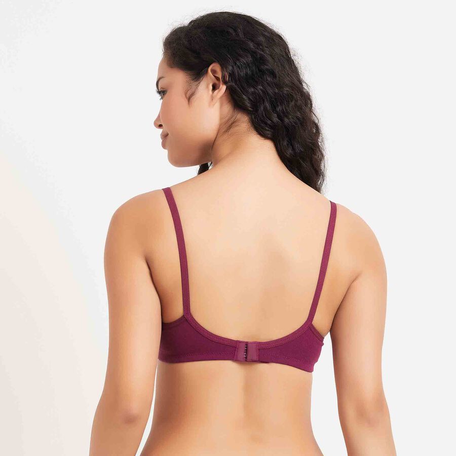 Solid Bra, वाइन, large image number null