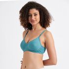 Ladies' Non-Padded Bra, Teal Blue, small image number null