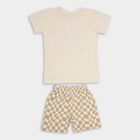 Boys' 100% Cotton Knit Baba Suit , Off White, small image number null