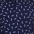 Men's Henley Half Sleeves T-Shirt , Navy Blue, small image number null