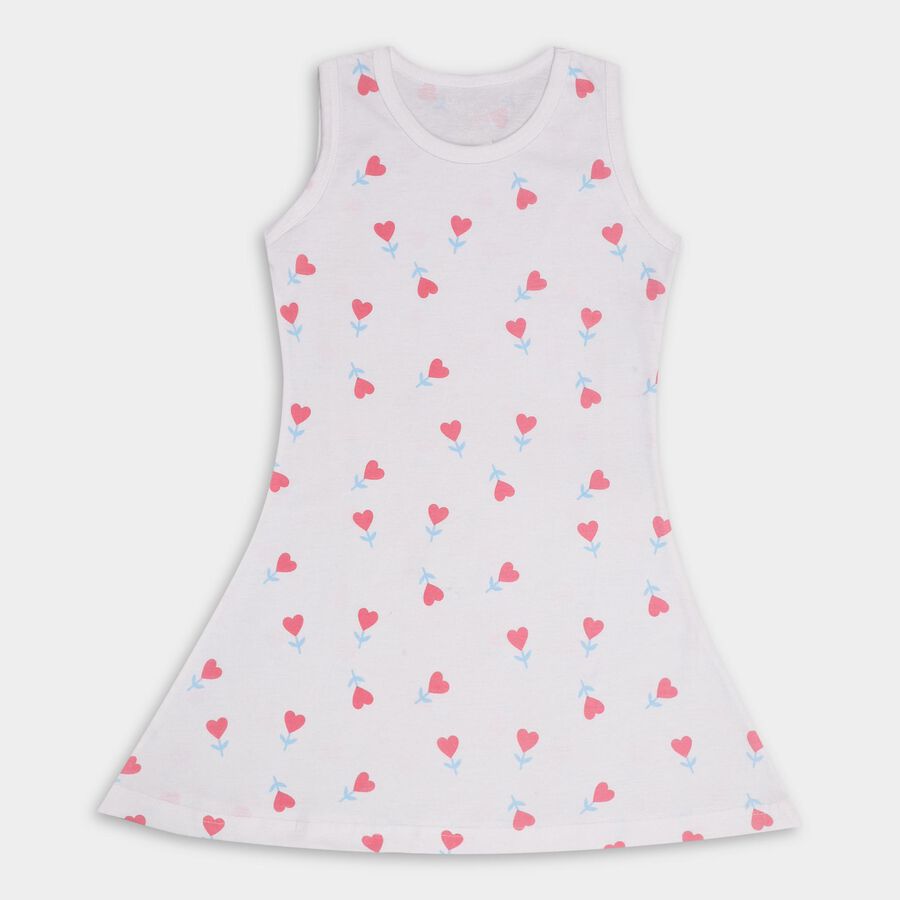Girls' Frock, ऑफ व्हाइट, large image number null
