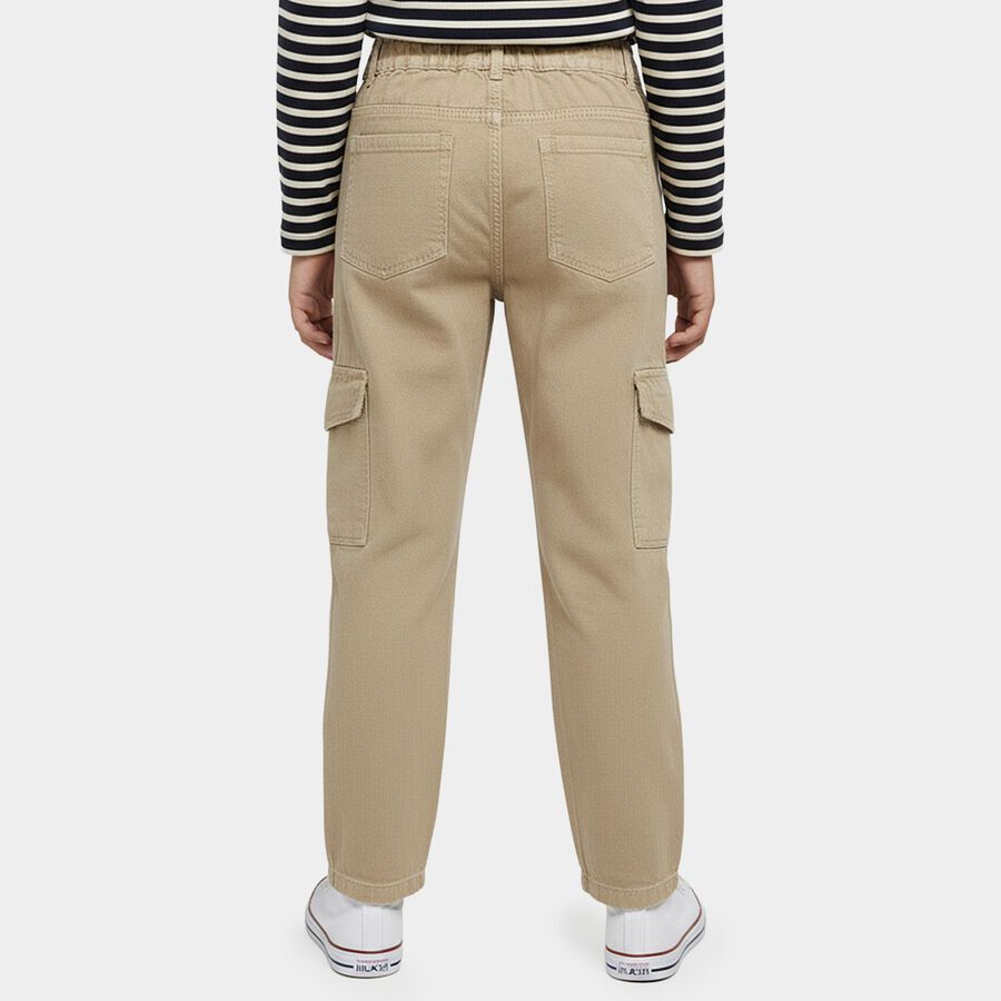 Boys' Beige Regular Fit Jeans, Beige, large