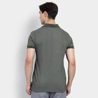 Men's Collared Half Sleeves T-Shirt , गहरा हरा, small image number null
