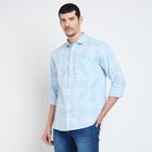 Men's 100% Cotton Casual Shirt , Light Blue, small image number null