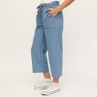 Girls' Light Blue Wide Leg Embroidered Jeans, हल्का नीला, small image number null