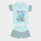 Infants Cotton Baba Suit, Light Blue, small image number null