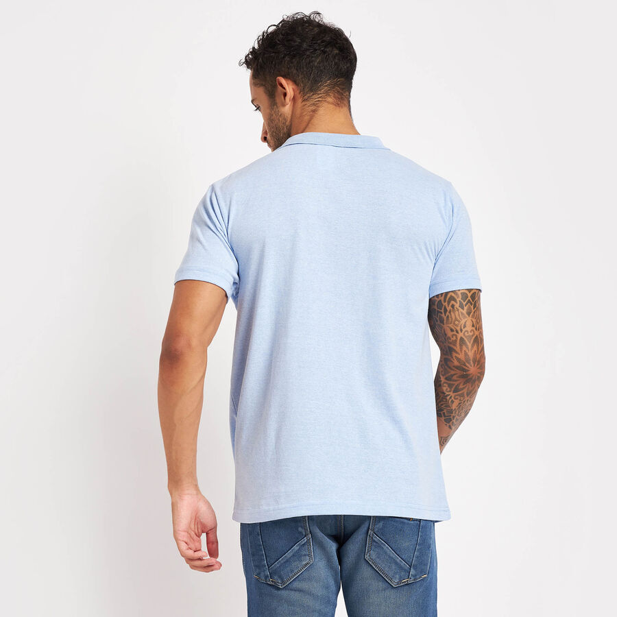 Solid Polo Shirt, Light Blue, large image number null