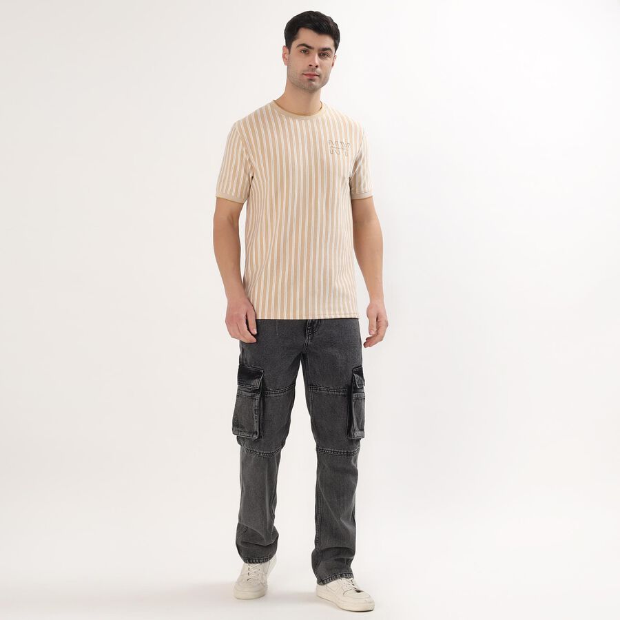 Men's Denim Blue Slim Fit Jeans, हल्का ग्रे, large