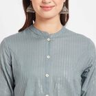 Cotton Solid Kurta, Dark Grey, small image number null