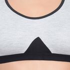 Solid Bra, Melange Light Grey, small image number null