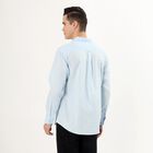 Men's Light Powder Blue Cotton Classic Casual Shirt, हल्का नीला, small image number null