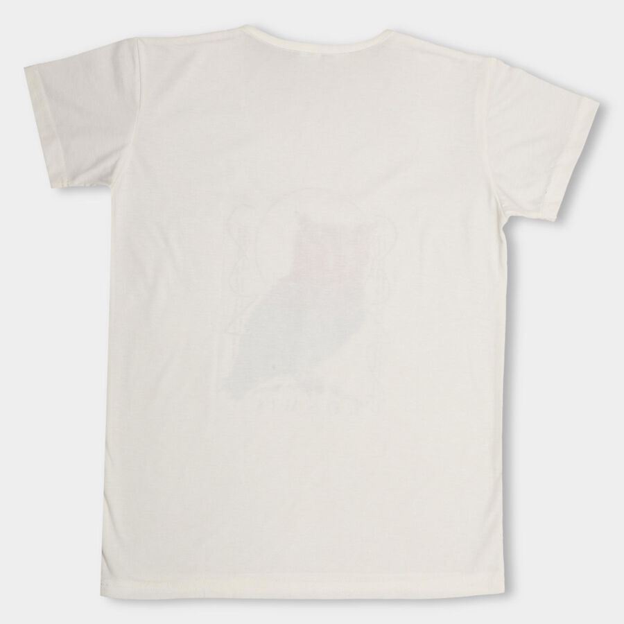 Girls' T-Shirt , ऑफ व्हाइट, large image number null