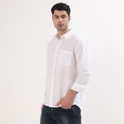 Men's Casual Shirt, सफ़ेद, small image number null