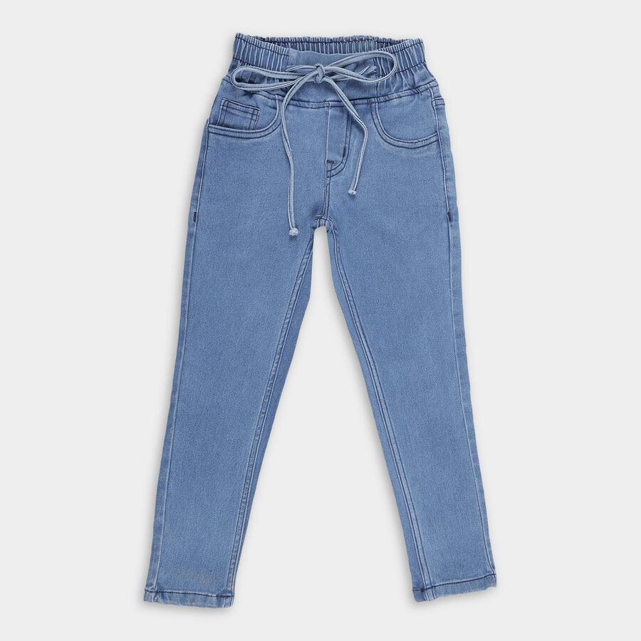 Girls' Jeans, Mid Blue, large image number null