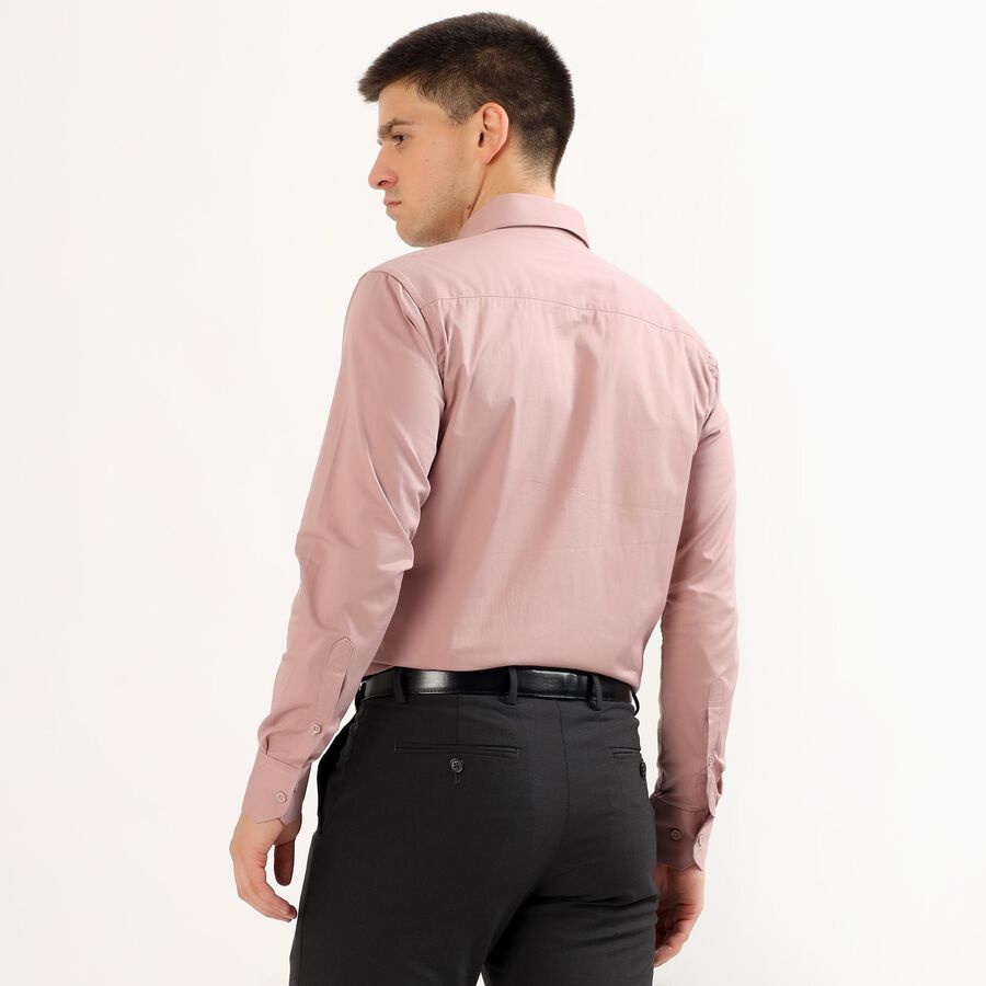 Men's Light Pink Spread Collar Formal Shirt, हल्का गुलाबी, large image number null