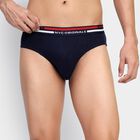 Men's 100% Cotton Briefs , नेवी ब्लू, small